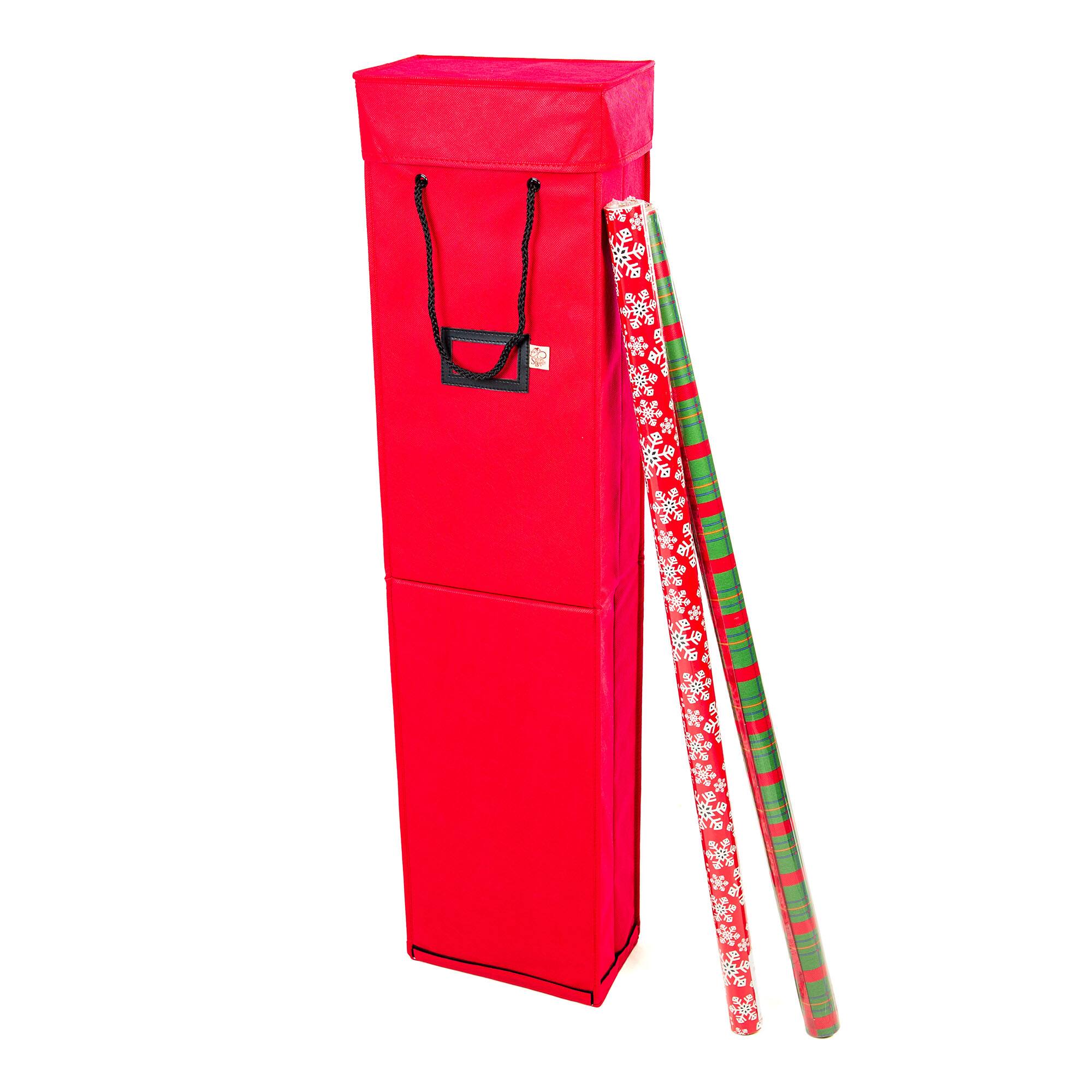 Santa's Bag Vertical Wrapping Paper Storage Container